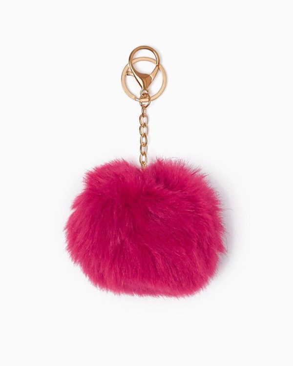 Misenka Hot Pink Fur Charm